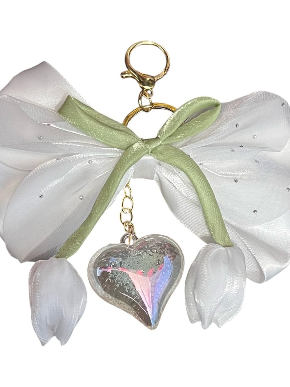 ๐ท The Blossom Affair Oversized Bow Bag Charm ๐ธ Limited Edition โข One of a Kind โข - Picture 2 of 6